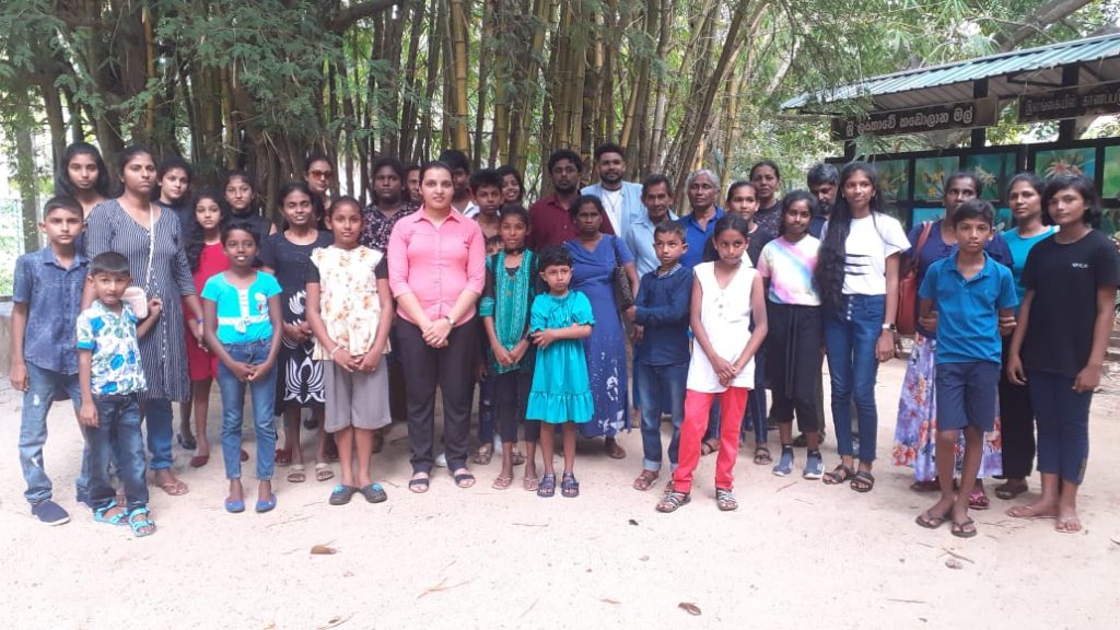 Awareness program conducted for visitors of a church in Hettipola at Lanka Mangrove Museum, educating them on environmental conservation.