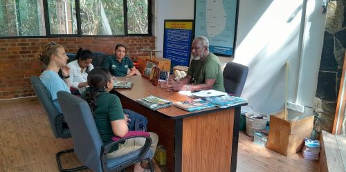 Officers from the United States Embassy in Sri Lanka visiting the Lanka Mangrove Museum for insights on mangrove conservation and education.