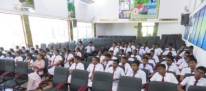 Awareness Program for the students of CWW Kannangara Central College, Hunumulla | Lanka Mangrove Museum and Learning Center Students of CWW Kannangara Central College, Hunumulla, participating in a mangrove conservation awareness program at Lanka Mangrove Museum.