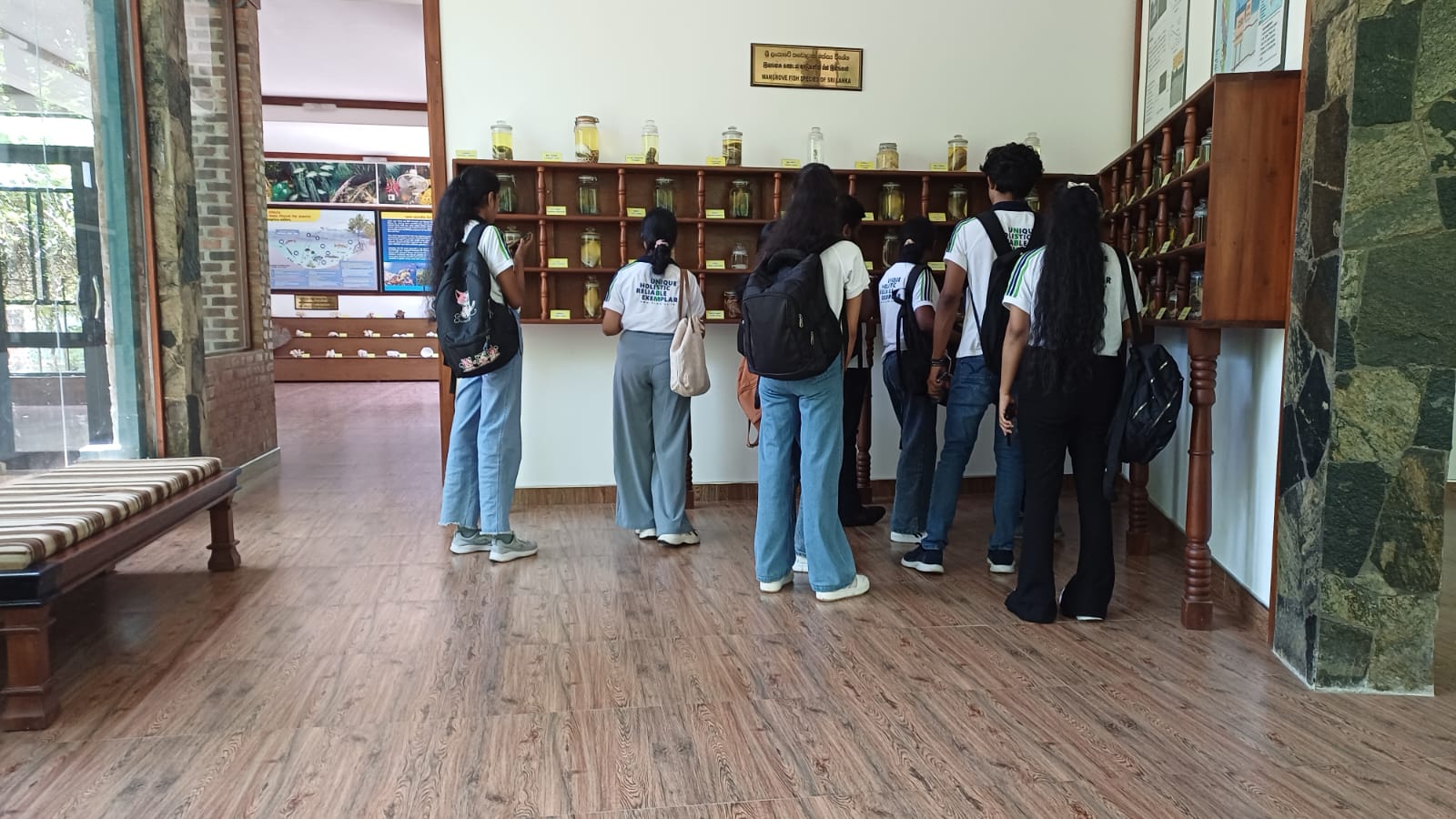 The students began their day exploring the museum’s exhibits,