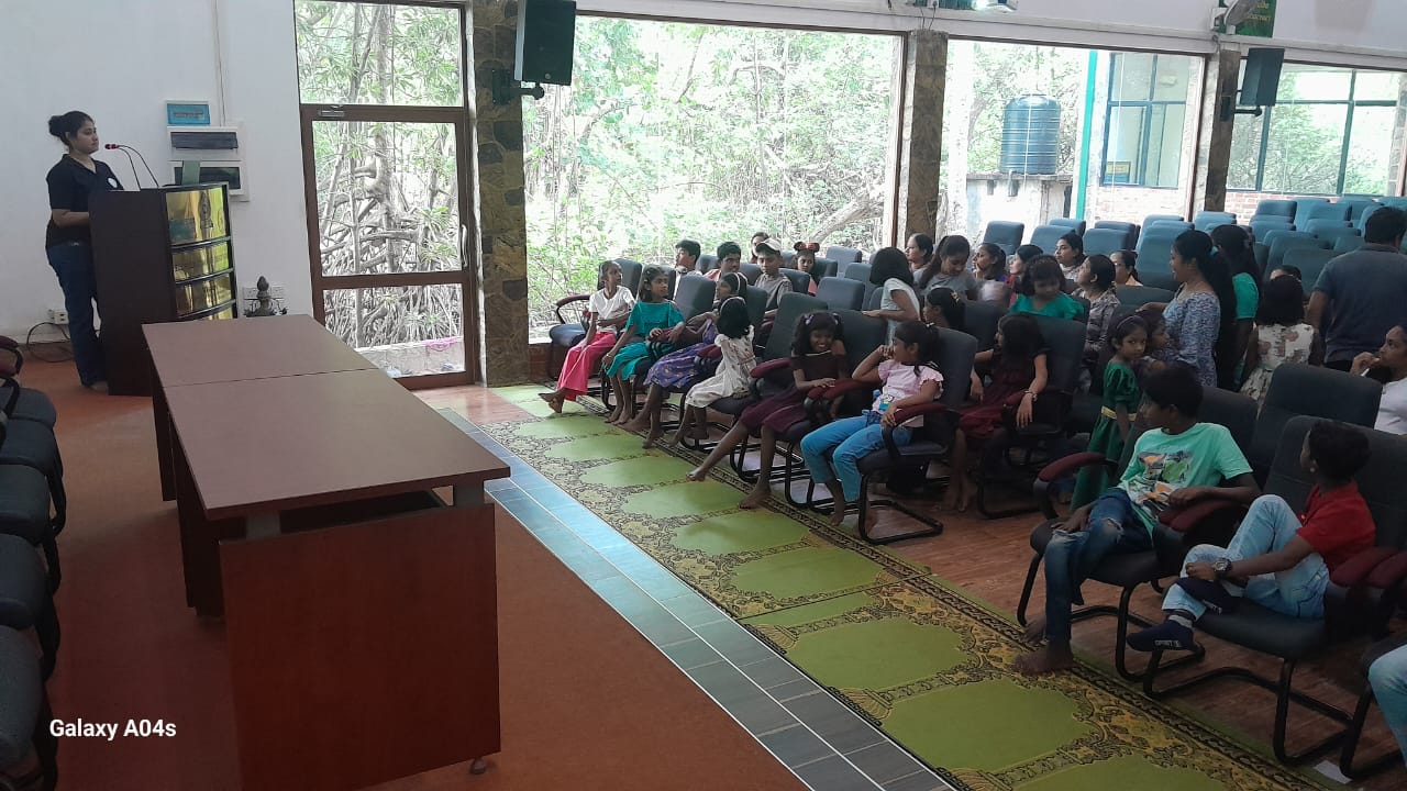 On November 8, 2025, students from Ch/Karukkuwa Sugathananda National School visited the Lanka Mangrove Museum and Learning Center as part of their educational field visit. During their visit, the students explored the museum’s exhibits and learned about the vital role mangroves play in protecting coastal ecosystems. They also gained insights into mangrove biodiversity, conservation practices, and the importance of maintaining a balanced environment.