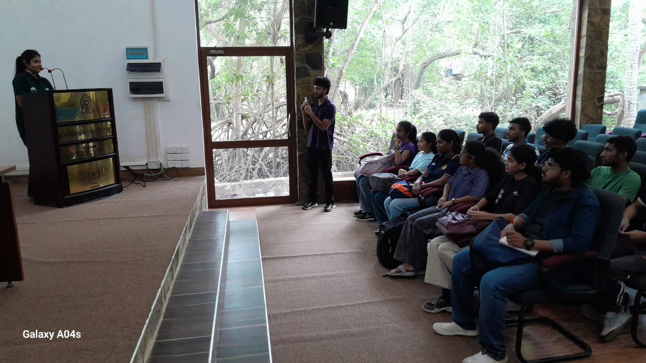 During the program, the Director of the Museum delivered an informative session, highlighting the ecological, social, and economic importance of mangroves. The students learned about mangrove biodiversity, conservation challenges, and the initiatives being carried out to protect and restore these valuable ecosystems in Sri Lanka.