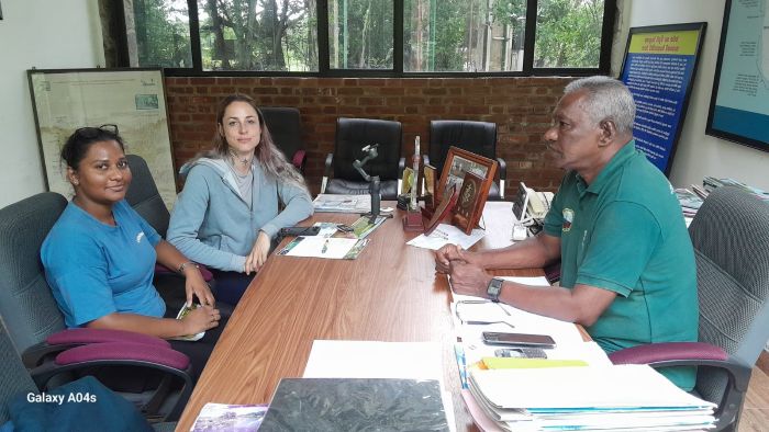 A doctoral research scholar from Canada, Ms. Katharina, together with a student from the Ocean University of Sri Lanka, visited the Sri Lanka Mangrove Museum and Learning Centre on June 12, 2026, to conduct an observational study focused on mangrove conservation and eco-tourism. The primary objective of the visit was to collect data and information for Ms. Katharina’s PhD research, which explores the relationship between mangrove ecosystem conservation and sustainable eco-tourism development. Working in collaboration with the Ocean University of Sri Lanka, the research aims to identify effective ways of protecting mangrove habitats while promoting environmentally responsible tourism opportunities.