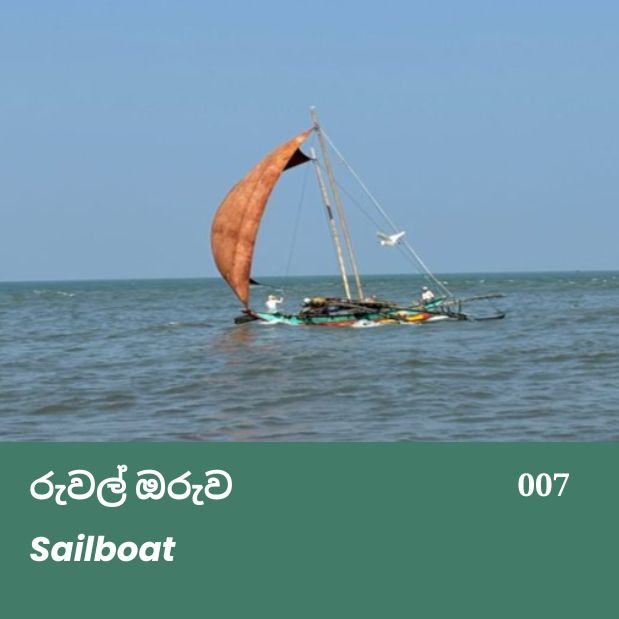 Sailboat රුවල් ඔරුව