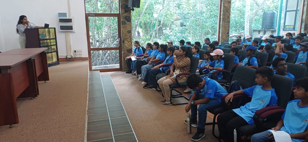 Today, we were delighted to welcome a group of students from Gateway International School, Colombo to the Lanka Mangrove Museum & Learning Center for an educational field visit. During their visit, the students explored the museum's exhibits and learned about the importance of mangrove ecosystems, their rich biodiversity, the vital role mangroves play in protecting coastal environments, and the need for their conservation. The interactive sessions and guided tour provided an engaging learning experience, inspiring students to become future stewards of the environment. We sincerely thank the students, teachers, and staff of Gateway International School for visiting us and for their enthusiasm in learning about mangrove conservation.