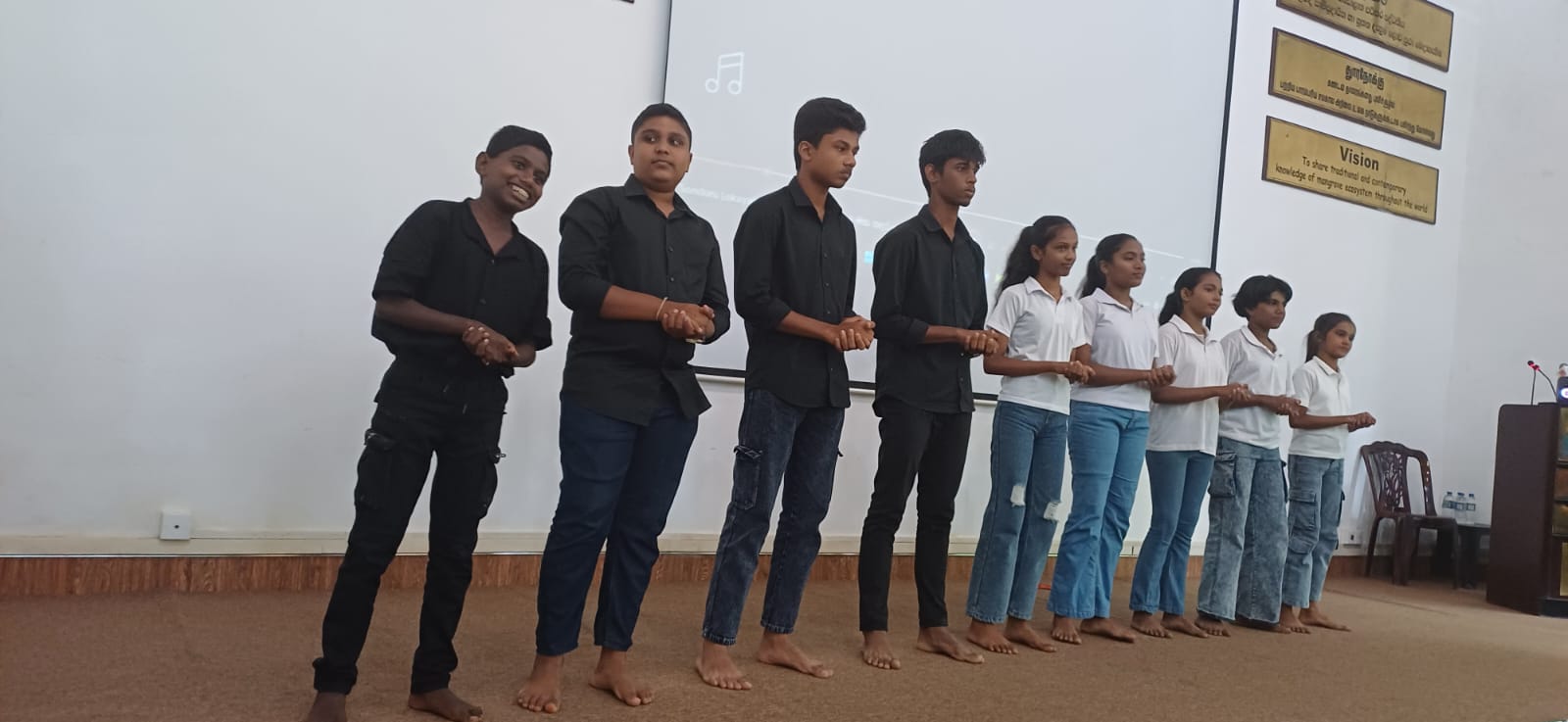 On 01 August 2026, the Lanka Mangrove Museum and Learning Center proudly celebrated World Mangrove Day, bringing together environmental experts, government representatives, students, and community members to raise awareness of the importance of mangrove conservation. The celebration commenced with a vibrant traditional dance performance by the "Together with Mangroves" Children's Society, followed by a heartfelt rendition of the song "Meka Sonduru Lokayak" by the children, inspiring everyone to appreciate and protect the natural environment.