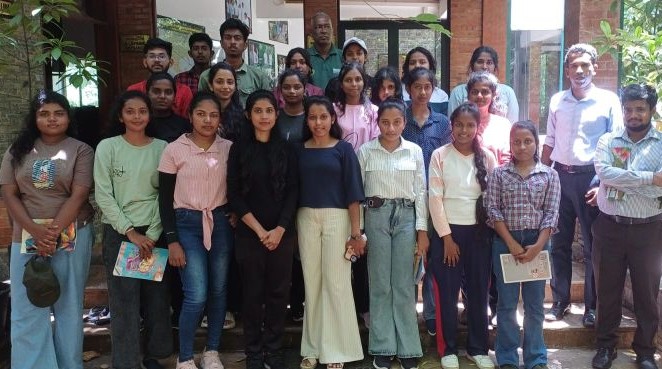 On 07 August 2026, the Lanka Mangrove Museum and Learning Center warmly welcomed a group of 21 students and three academic staff members from the Department of Aquaculture and Aquatic Resources Management, University College of Anuradhapura, University of Vocational Technology (UNIVOTEC). The educational field visit was organized as part of the NVQ Level 5 academic programme, providing students with an opportunity to gain practical knowledge of Sri Lanka's unique mangrove ecosystems.