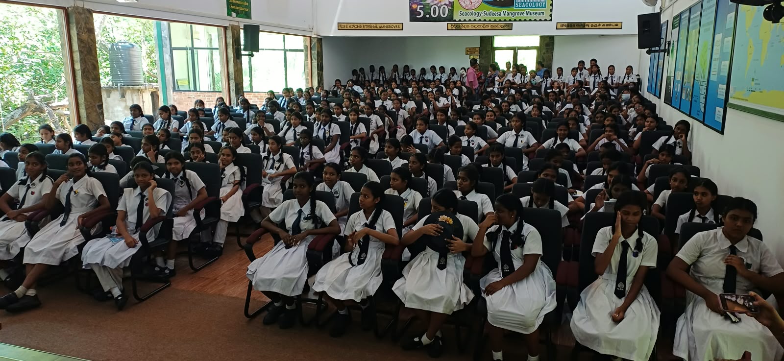 On 8th October 2026, a group of students from Kolonnawa Balika Vidyalaya visited the Lanka Mangrove Museum & Learning Center as part of an educational excursion. The visit provided the students with an opportunity to explore Sri Lanka's unique mangrove ecosystems, discover the rich biodiversity associated with mangrove habitats, and understand the vital role mangroves play in protecting coastal environments.