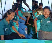 Today, the young nature enthusiasts of the “Kadolana Samaga Api” Children's Society enjoyed an educational visit to the lagoon, experiencing the beauty and importance of mangrove ecosystems firsthand.